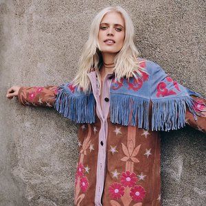 NWT Free People Liza Leather Jacket